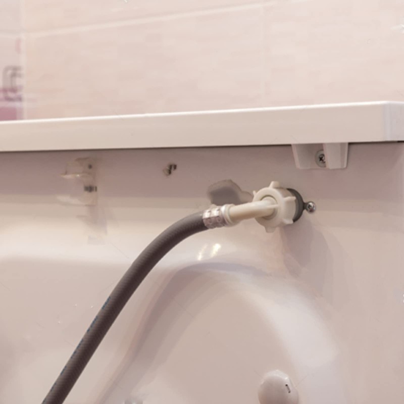 Solimeta Stainless Steel Washing Machine Hoses with 90 Degree Elbow,