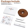 Aeesio Softball Baseball Glove Lace, Mitt Lace Repair Kit Includes