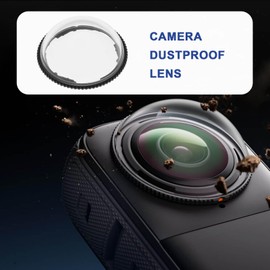 The Lord of the Tools 2pcs Standard Lens Cap Plastic Lens Guards Removable Lens Protector Compatible with Insta360 X4 Action Camera Accessories