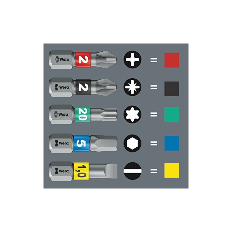 Wera Bicycle Set 9 Bit Assortment Stainless with Ratchet