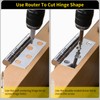 Door Hinge Jig, Hinge Router Template Mortiser Mounting Kit for