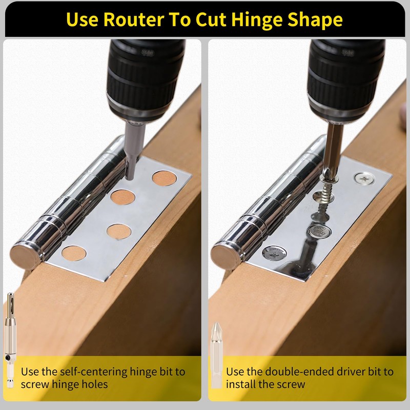 Door Hinge Jig, Hinge Router Template Mortiser Mounting Kit for