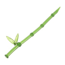 IWOWHERO Retro Bamboo Hair Sticks Leaf Pendants Elegant Green Hair Pins for Traditional Chinese Hanfu for Messy Buns and Formal Styles