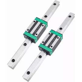 HGR 일반 2pcs HGR20 200mm 선형 레일 HGH20CA 캐리지 블록 DIY 3D 프린터용 가이드웨이 슬라이드 키트 CNC Normal 2pcs HGR20 200mm Linear Rail HGH20CA Carriage Block DIY 3D Printer Guide Way Slide Kit CNC