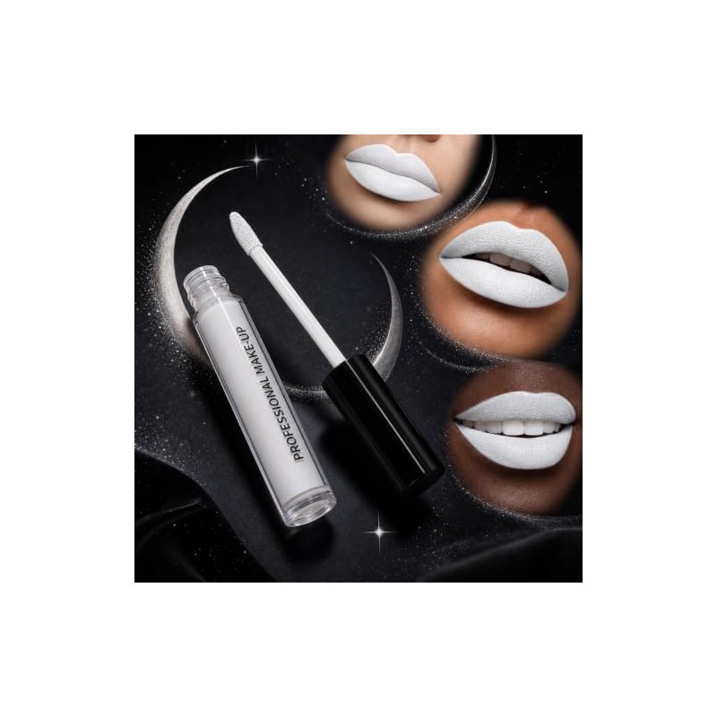 Lápiz Labial Blanco para Halloween, Maquillaje Halloween