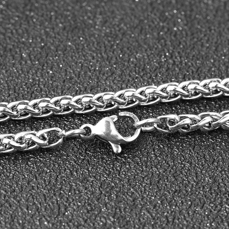 FIZIZDH Men's Cool Stainless Steel 1% er Pendant Necklace, 24