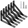 Angle Shelf Brackets, Pack of 6 Triangular Shelf Brackets Made