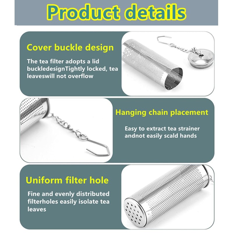 4 Pcs Paifeancodill Stainless Steel Mesh Tea Strainers Tea Strainer