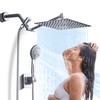 Jafeton High Pressure Rainfall Shower Head with Handheld Spray Combo