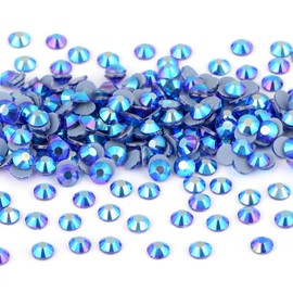 NCB 2880pcs Hotfix Rhinestones Flatback Crystal Rhinestones for Crafts Crafting Clothes Shoes DIY Decorations (Sapphire AB, SS6 2mm)