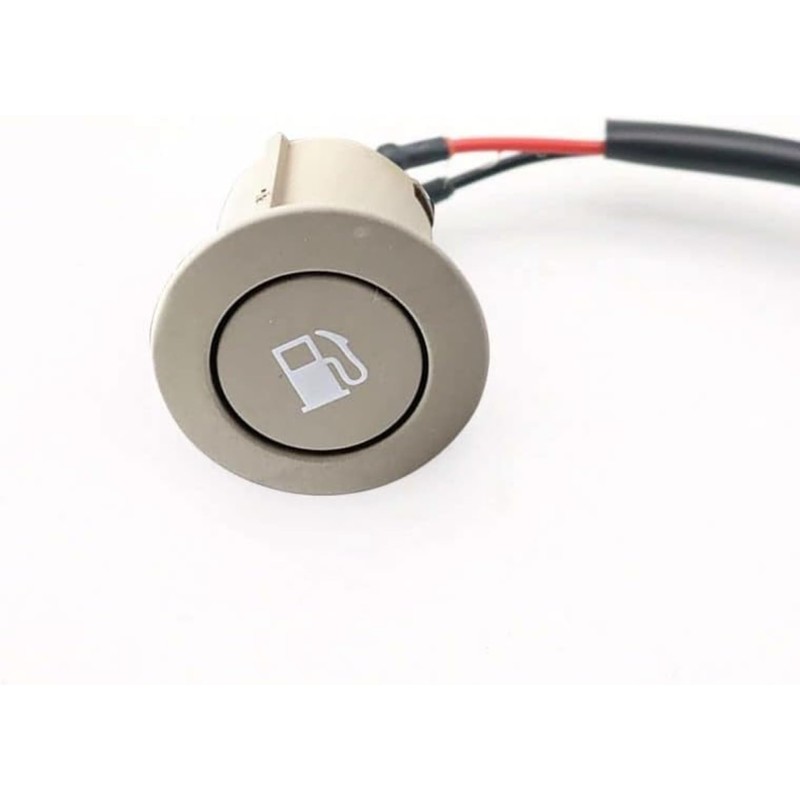Beige Fuel Gas Filler Door Tank Cap Release Switch Button