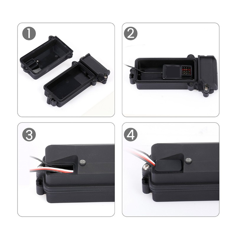 RC Receiver Box Waterproof Receiver Radio Box ESC Protection Replacement