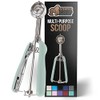 Gorilla Grip Premium Stainless Steel, Spring-Loaded Scoop for Fruit, Cookie and Ice Cream, Easy Squeeze and Clean Release, Comfortable Handle, Small, 1 TBSP Scooper Size 60, Uniform Portions, Mint