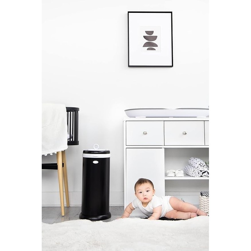 Ubbi Steel Diaper Pail, Odor Locking, No Special Bag Required,