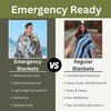 [1 Pack] Oversized Emergency Blanket 71”x142” | Emergency Mylar Blankets