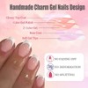 120 Pcs White French Tip Press on Nails Short Coffin