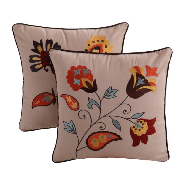 Greenland Andorra Dec. Pillow Pair Accessory-Multi, Multicolor
