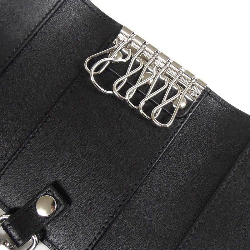 Dunhill 2F50AT001R Men's Key Case, Sidecar Black, 6 Row Type,