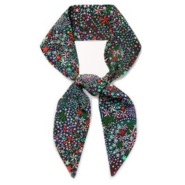 Liberty London Scarf -Choose Length - Adelajda's Wish Skinny Scarf Star Tie Headband, Handbag/Purse flair - Silky Tana Lawn Cotton - Choose Length - Holiday/Christmas