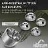 Stainless Steel Anti-Theft Nuts M6 M8 M10 M12 V2A Anti-Theft