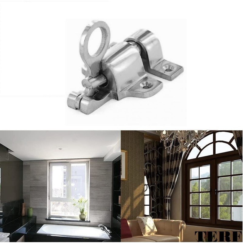 TERF® Traditional Polished Chrome Window Fanlight Skylight Catch Security Pull