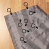 Curtain Clips with Rings, 30 Pieces, Black, Diameter 32 mm
