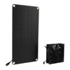 Solar Panel Fan Kit 20W Powered Mini Portable for Greenhouse