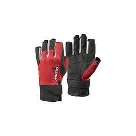 Musto Essential Sailing Short Finger Gloves Red - Unisex - Lightweight. Breathable