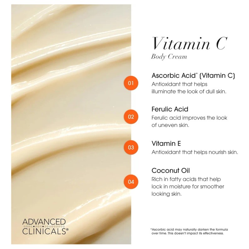 Vitamina C Crema Cuidado De La Piel Advanced Clinicals 454