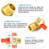 TAILONZ PNEUMATIC 3PCS 1/4 Inch Brass Mini Ball Valve Shut-off