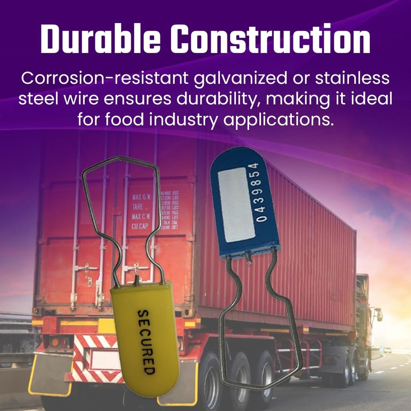 Plastic Padlock Security Seals - Corrosion-Resistant, Eco-Friendly, U.S. Customs Approved