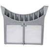 Spares2go Hinged Lint Screen/Fluff Filter for Crusader Tumble Dryers (Grey)