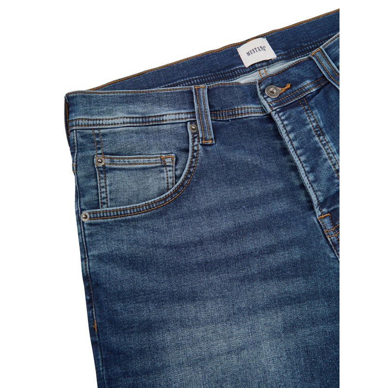 MUSTANG Men’s Chicago Denim Shorts, Regular Fit (Real X) -