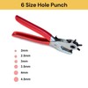 Spendeal Heavy Duty Leather Hole Punch Revolving Craft Puncher Hole