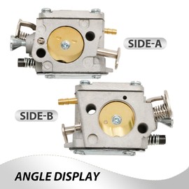 Newnessai Carburetor Kit, Carburetor with Filter Spark Plug, Replacement for Husqvarna 61 266 268 272 272XP Chainsaw 50 51 55 61 254 257 261 262 266 268 272 Chainsaw