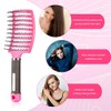 Patelai 4 Cepillos Desenredantes para Masaje de Cabello Cepillos Curvados