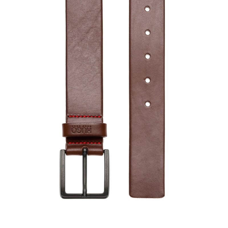 HUGO Gionio Men's Belt Size 40 (Gionio_sz40) - Brown (dark