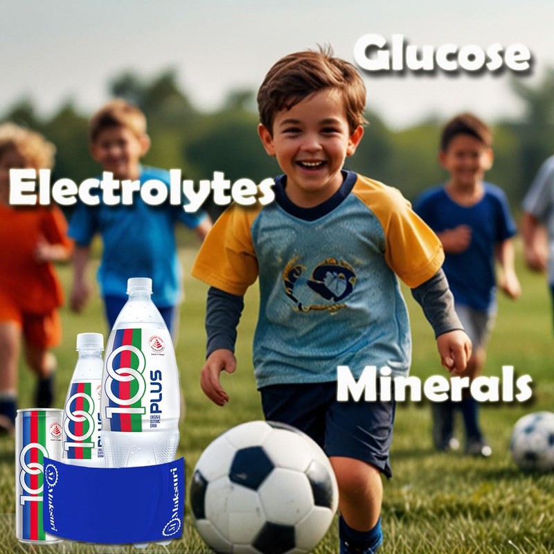 100 PLUS Isotonic Sports Drinks Hydration Maksuri Gym Towel Set