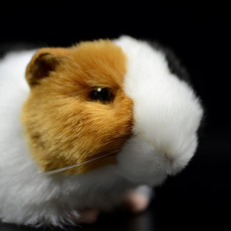 Tiny Heart Stuffed Guinea Pig Animal Toy, 7.87inch Tricolor Cute