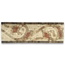 Waltz Crema 4x12 Marble Mosaic Border Listello Tile Polished - Stone Center Online
