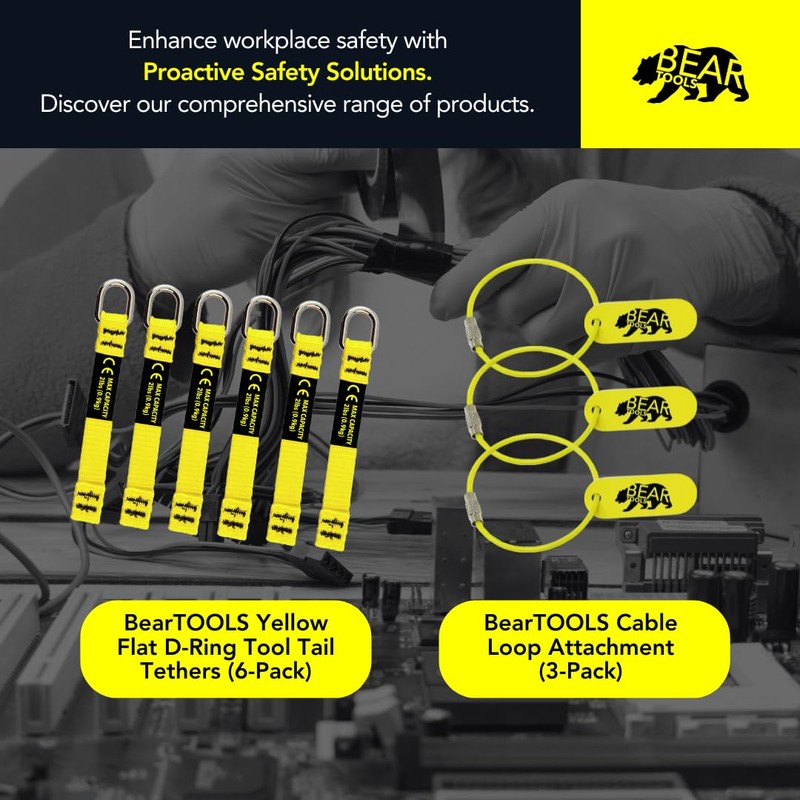 BearTOOLS Hard Hat Lanyard with Clip, Multi-use Tool Lanyard for