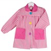 KLOTTZ Kids Nursery Painting Apron Striped Craft Coat, fuchsia