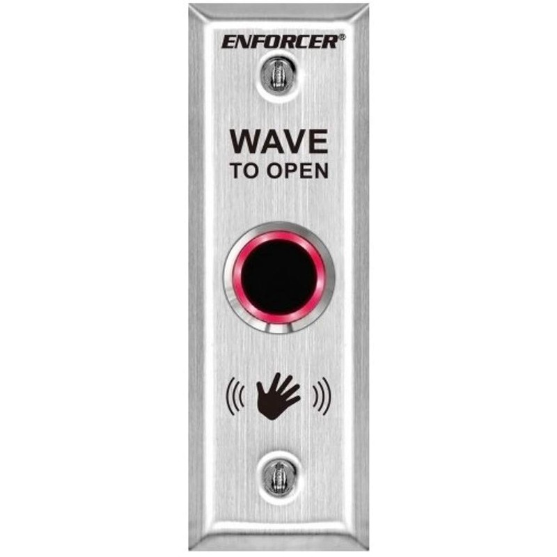 Seco-Larm Enforcer Slimline No Touch Request-to-Exit Plate, Outdoor (SD-9163-KSQ)