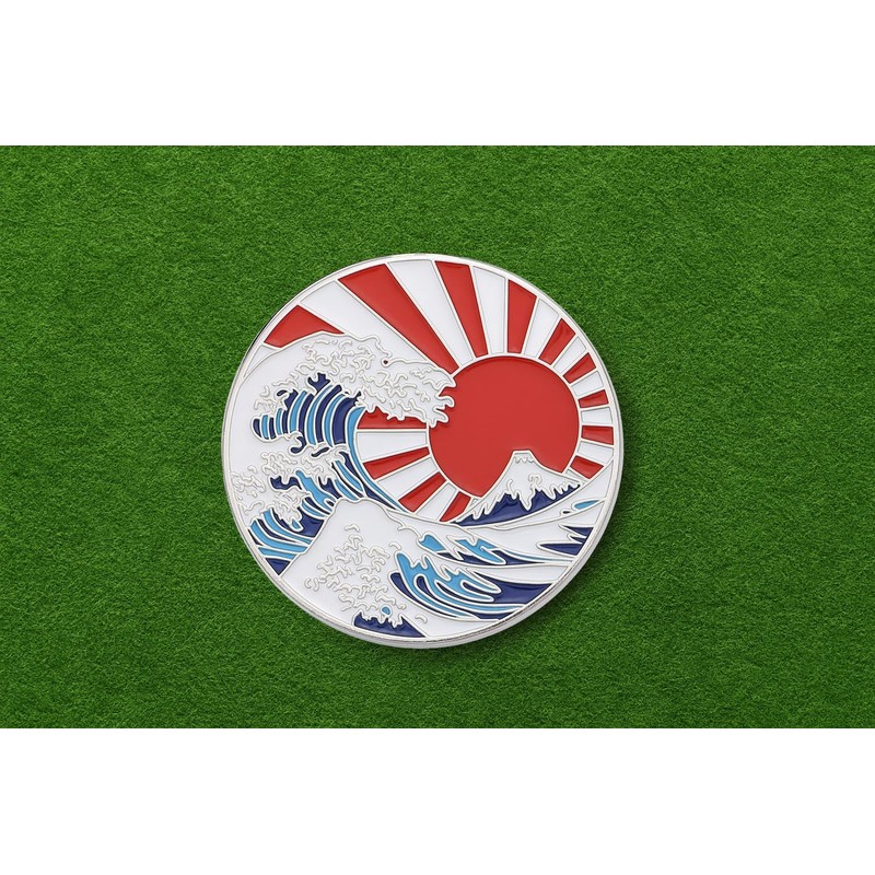 Don Flyee E0004 Golf Marker Magnet Hat Clip Katsushika Hokusai