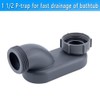 Nagoyuki Low Profile 1 1/2 P Siphon, Flexible Bathtub Shower