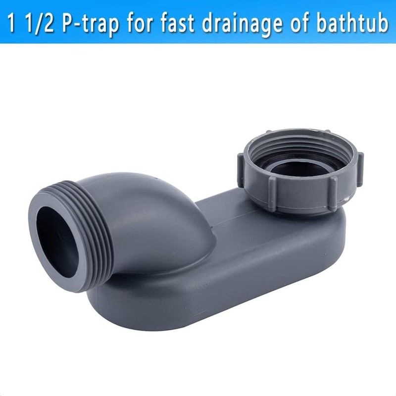 Nagoyuki Low Profile 1 1/2 P Siphon, Flexible Bathtub Shower