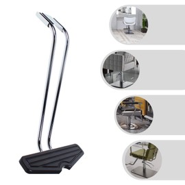 WUSILILU Foot Rest for Salon Chair, 21.65in Length, 4.05in Base Metal Salon Chair Foot Rest Replacement, Barber Chair Parts Foot Rest Salon Equipment, Salon Chair Footplates, Barber Chair Part