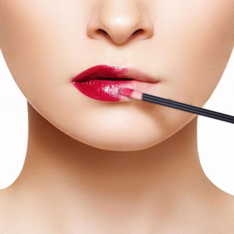100pcs Disposable Lip Gloss Applicators Lipstick Wands Makeup Applicator Lip