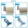 Kowibcl 6pcs Roller Window Shade Outside Mount Brackets with Screws,