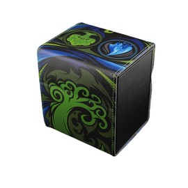 Ai Armor MTG Commander 100+ Card Custom Art Deck Box With Storage (Blue/Green)